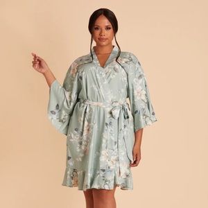 Birdy Grey floral sage robe - new, never worn. No tags (did not come with tags)